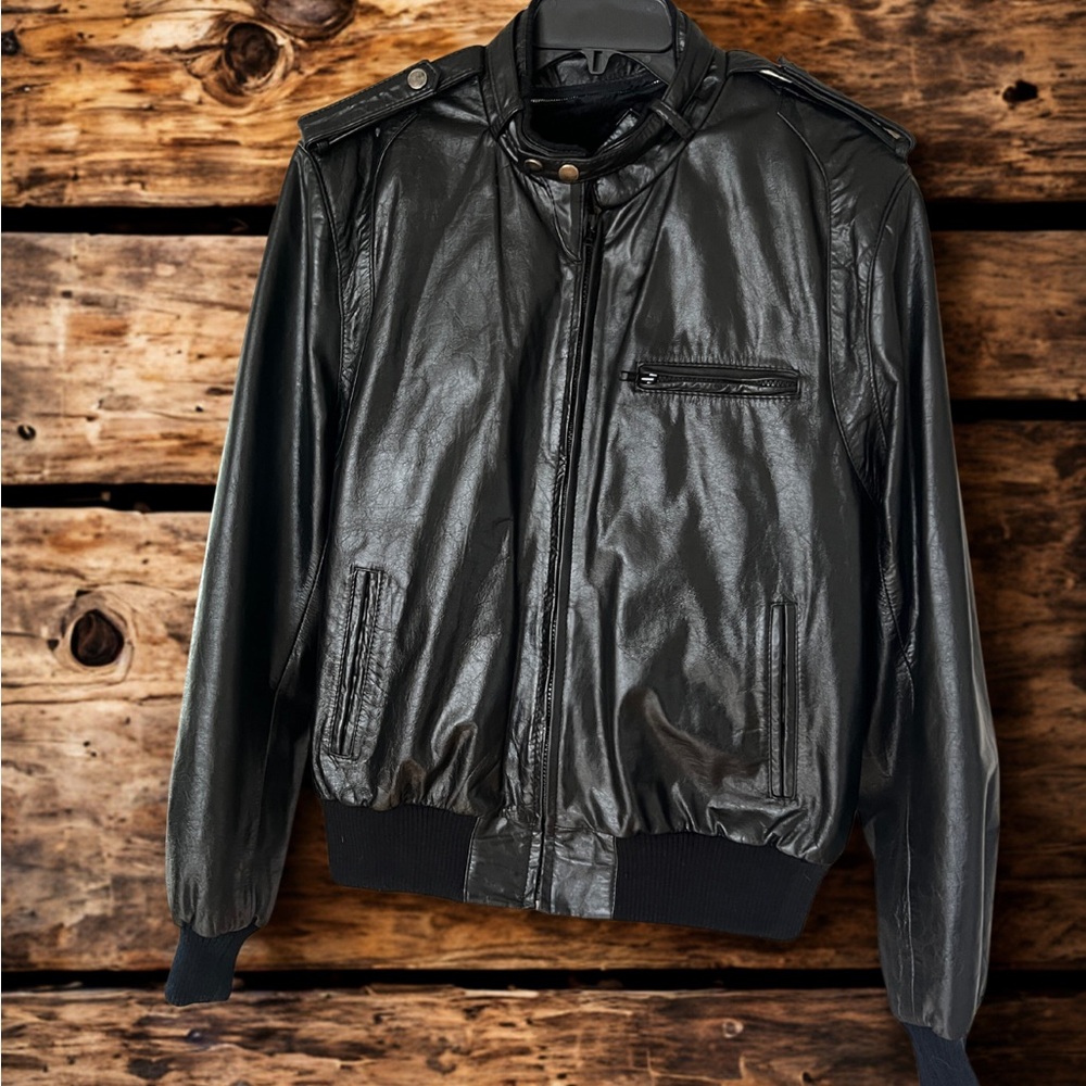 Berman’s  Black Leather Jacket